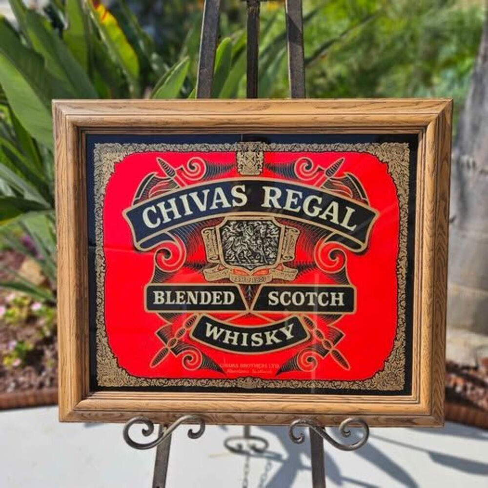 Chivas Regal Blended Scotch Whisky Framed Bar Sign